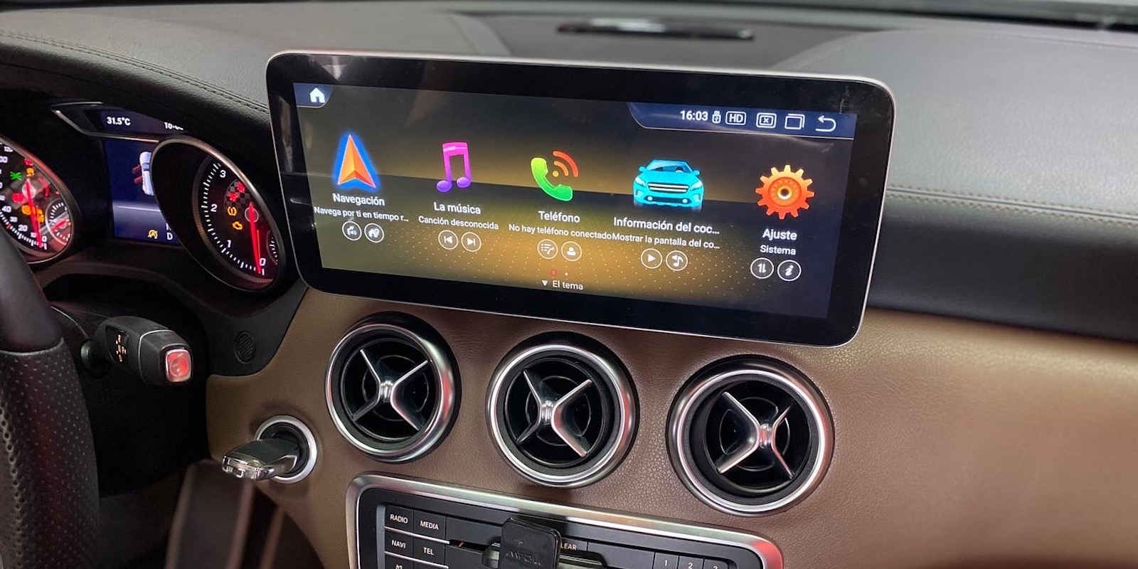 Mercedes Clase A Pantalla Multimedia Android 12″