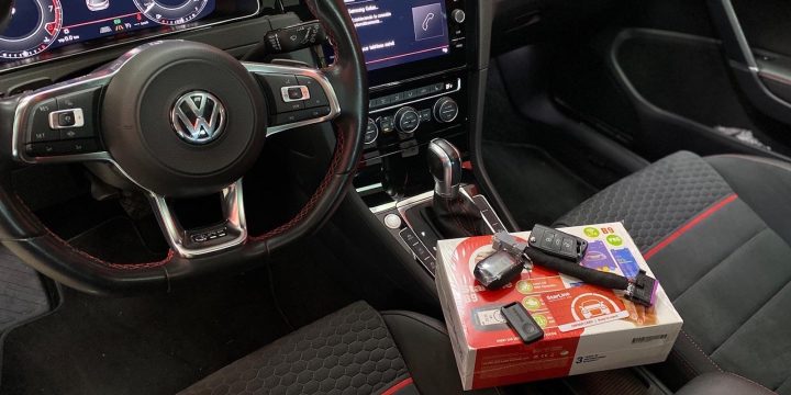 VW golf sistema de seguridad starline b9