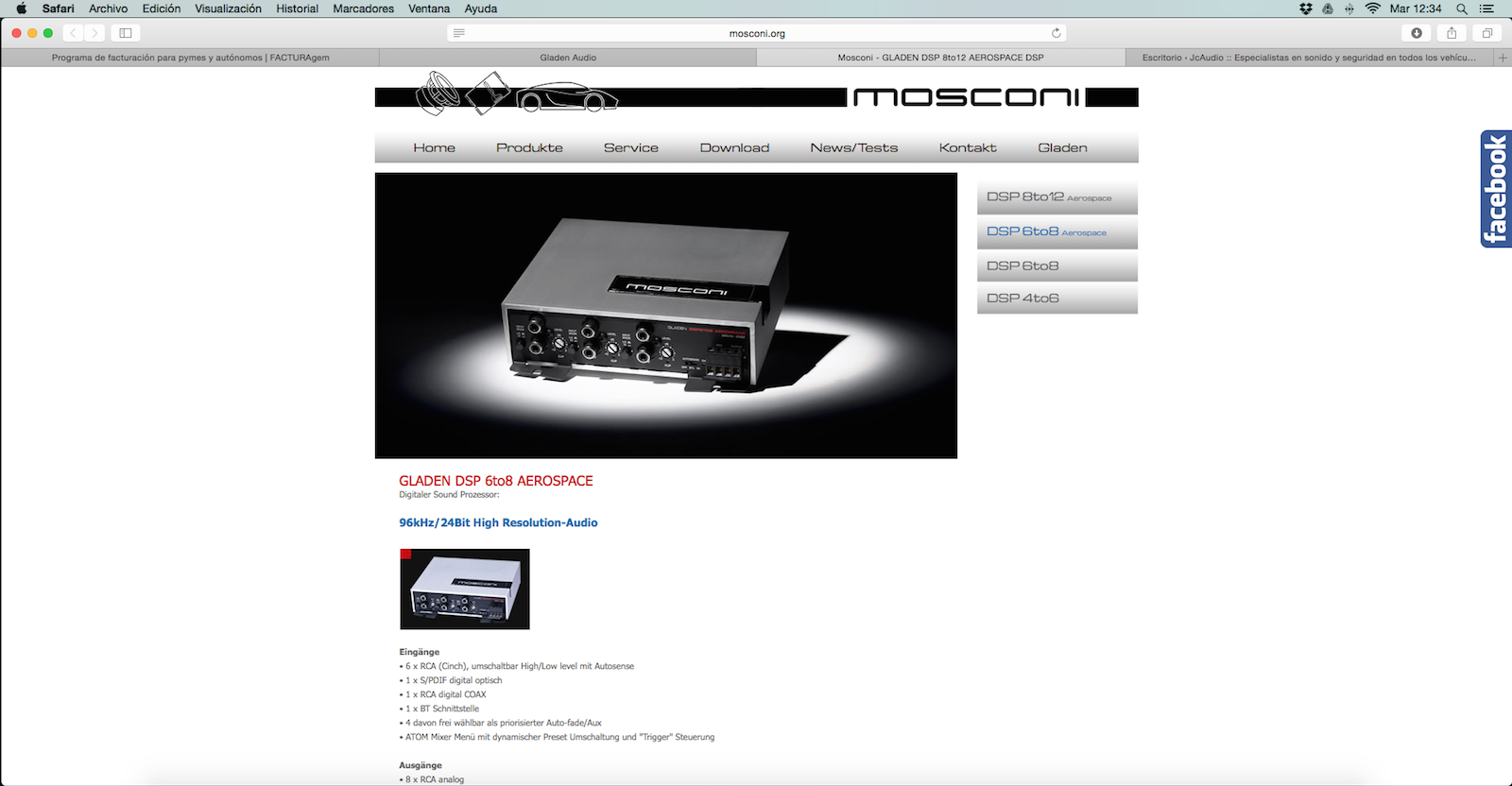 Mosconi-Gladen DSP 6TO8 Aerospace