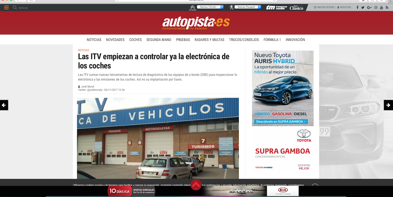 Las ITV controlarán la electrónica de los vehículos