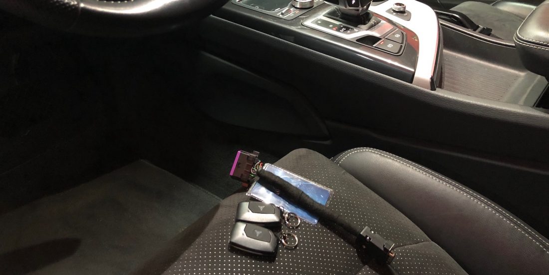 Audi Q7 Sistema Antiarranque de Mandos de Proximidad y Sustitución de OBD